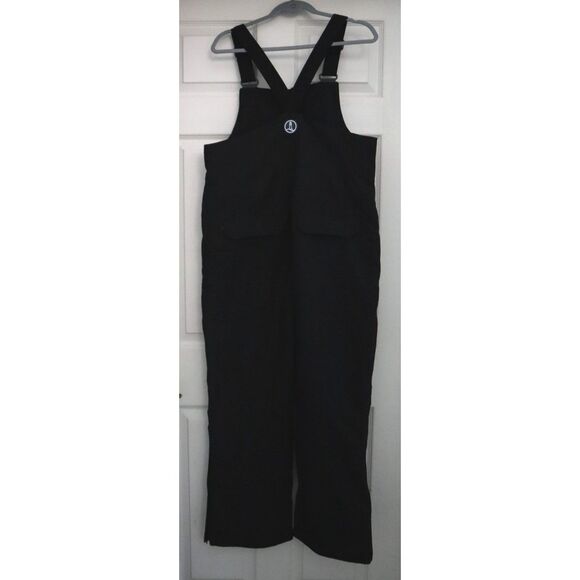 Lands' End Women's Sz M Black Expedition Waterproof Insulated Snow Bibs - Picture 4 of 16